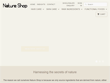 Tablet Screenshot of natureshop.com.au